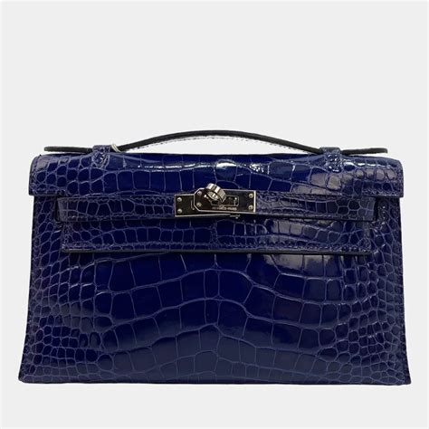 hermes kelly crocodile pochette.